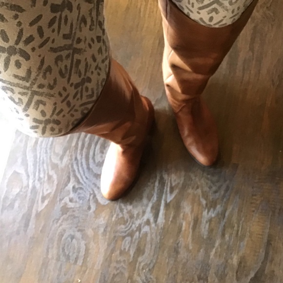 Real Leather Cognac Boots👢 - Picture 5 of 6